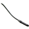 This is a photo of the Sanken COS-11D R/RM microphone shown in the colour black. The microphone is shown on its side with the lead showing too.