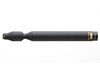 This is a photo of the CO-100K Sanken microphone. The microphone is black and on a front facing up right view.