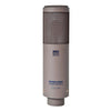 This is a photo of the Sanken CU-55. It is shown at a front facing view. Shown in a light grey/brown colour on a white background.